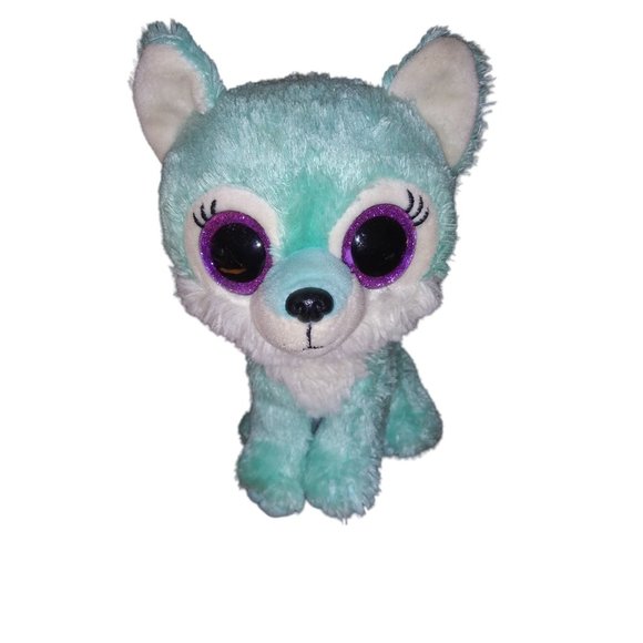 Ty Beanie Babies Jade Mint Green Fox Great Wolf Wilderness Lodge Stuffed Plush T - Picture 1 of 12